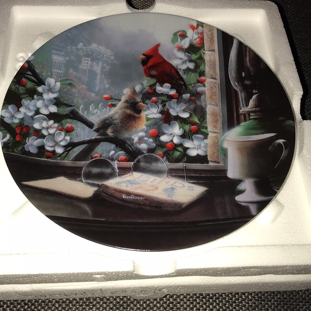 The Library: Cardinals Plate by Kevin Daniels